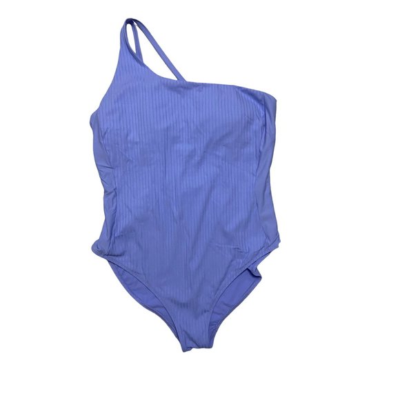 Athleta One-Shoulder Lavender One Piece Swimsuit size 16 - Picture 3 of 9